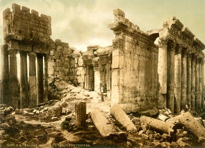 Temple of Bacchus, Baalbek by Swiss Photographer